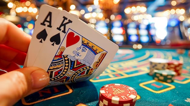 vamos Teen Patti on mobile phone showing live dealer and betting interface